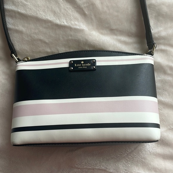 Kate Spade Striped Crossbody - Picture 1 of 5